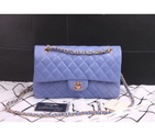 Chanel 2.55 Classic Original Sheepskin Leather Flap Bag 1112 in Violet with Gold Hardware 1112