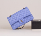 Chanel 2.55 Series Bag Original Lambskin Leather 1112 Lavender in Silver 1112