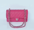 Chanel 2.55 Series Classic Flap Bag Caviar Leather 1112 in Rose 1112