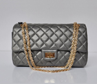 Chanel A30226 Classic Flap Bag Sheepskin Leather in Iron gray with Gold hardware A30226