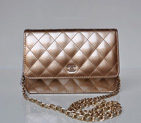 Chanel A33814 Bronze Patent Leather mini Flap Bag Gold A33814