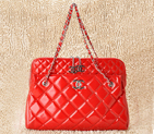 Chanel A49274 Patent Leather Shoulder Bag Red A49274