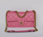 Chanel A68320 Flap Shoulder Bag Calfskin Leather Rose A68320