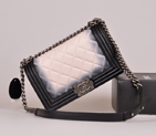 Chanel Boy 2014 Flap Shoulder Bag Original Leather A67086 in Black&White A67086