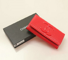 Chanel CC Logo Bi-Fold Emboss Wallet C164 Red C164