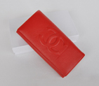 Chanel CC Logo Bi-Fold Wallet C164 Red C164