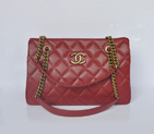 Chanel Calf Leather Shoulder Bag A67493 Burgundy A67493
