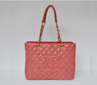 Chanel Classic Bag Shopper Tote Handbags Caviar leather 20995 Red Gold 20995