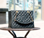 Chanel Classic Coco Bag Black GST Caviar Leather A50995 Gold A50995