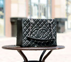Chanel Classic Coco Bag Black GST Caviar Leather A50995 Silver A50995