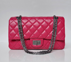 Chanel Classic Falp Bag Sheepskin Leather A28668 in Rose with Antique Silver Chain A28668