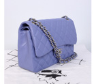 Chanel Classic Flap Bag 1113 Original Sheepskin Leather in Light Purple with Silver 1113