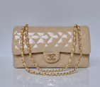 Chanel Classic Flap Bag 1113 Patent leather in Apricot with Gold 1113