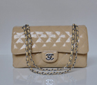 Chanel Classic Flap Bag 1113 Patent leather in Apricot with Silver 1113