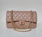 Chanel Classic Flap Bag 1113 Sheepskin leather in Camel with Multicolour CC Logo 1113