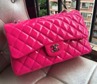 Chanel Classic Flap Bag Rose Original Patent Leather 1113 1113