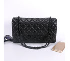 Chanel Classic Flap Bag Sheepskin Leather 1113 Black with Black Polished hardware 1113
