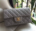Chanel Classic Flap Bags Original Caviar Leather A1116 in Grey with Gold A1116