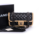 Chanel Classic Twist Flap Bag Original Sheepskin Leather A37001 Black A37001