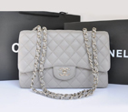Chanel Jumbo Classic Caviar leather Flap Bag A36076 Grey A36076