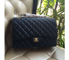 Chanel Jumbo Double Flaps Bag Black Original Caviar Leather A58601 Gold A58601