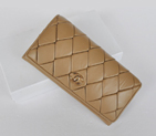 Chanel Lambskin Leather Bi-Fold Wallet C0901 Apricot C0901