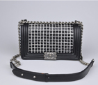 Chanel Le Boy 2014 Flap Shoulder Bag Sheepskin Leather A67086 Black A67086