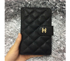 Chanel Matelasse Bi-Fold Wallet Caviar Leather A50073 Black A50073