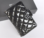 Chanel Matelasse Bi-Fold Wallet Patent Leater A051 Black A051