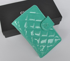 Chanel Matelasse Bi-Fold Wallet Patent Leater A051 Green A051