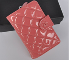Chanel Matelasse Bi-Fold Wallet Patent Leater A051 Pink A051