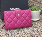Chanel Matelasse Bi-Fold Wallet Sheepskin Leather A50073 Rose A50073