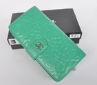 Chanel Matelasse Bi-Fold Wallet Sheepskin Leather C091 Green C091