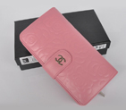 Chanel Matelasse Bi-Fold Wallet Sheepskin Leather C091 Pink C091