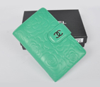 Chanel Matelasse Bi-Fold Wallet Sheepskin Leather C092 Green C092