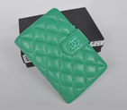 Chanel Matelasse Bi-Fold Wallet Sheepskin Leather C093 Green C093