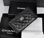 Chanel Matelasse Bi-Fold Wallet in Original Sheepskin Leather A68739 Black A68739
