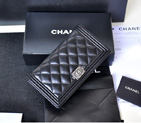 Chanel Matelasse Bi-Fold wallets Original Sheepskin Leather A68722 Black A67876