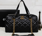 Chanel Original Calfskin Leather Two Handle Bag A67247 Black A67247