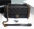 Chanel Original Cannage Pattern Nubuck Leather Top Flap Bag A67622 Black A67622
