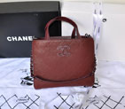Chanel Original Caviar Leather Tote Bag A1236 Burgundy A1236