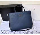 Chanel Original Caviar Leather Tote Bag A1238 Royalblue A1238