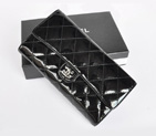 Chanel Patent Leather Clutch Wallet 31504 Black 31504