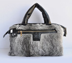 Chanel Rabbit Hair Flap Bag A49671 Grey A49671