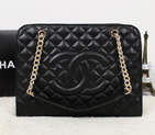 Chanel Shopping Bag Calfskin Leather A52248 Black A52248