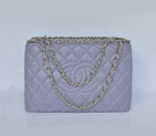 Chanel Shopping Bag Sheepskin Leather A30177 Violet A30177