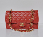 Chanel2.55 Series Flap Bag Original Caviar Leather 1112 in Red with Gold Hardware 1112