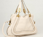Chloe Paraty Shoulder Bags Calf Leather Beige 29883 29883