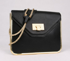 Chloe Sally Shoulder Bags Calf Leather Black 508914 508914