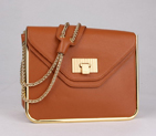 Chloe Sally Shoulder Bags Calf Leather Light Coffee 508914 508914